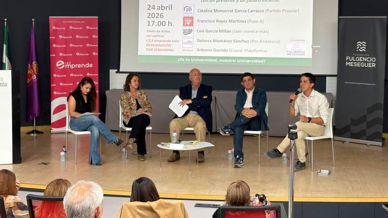 Dolores Montávez, Catalina García, Antonio Garrido, Francisco Reyes y Luis García Millán. / Diario JAÉN.