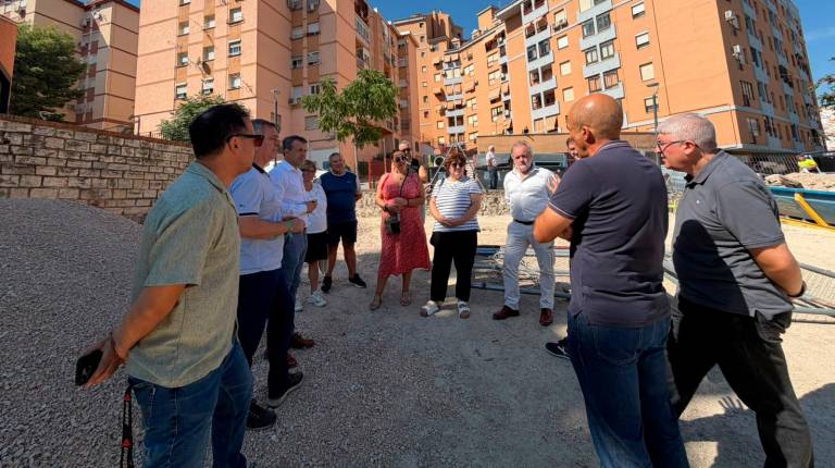 <i>Obras del nuevo aparcamiento de la calle Doctor Azpitarte. / Ayuntamiento de Jaén. </i>