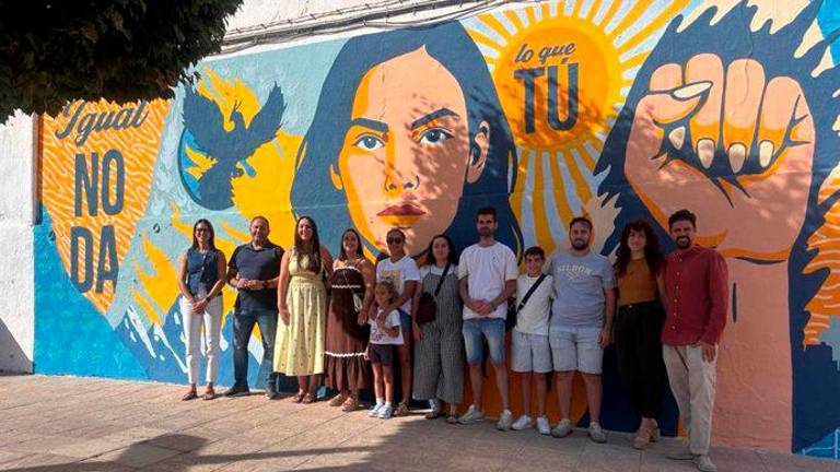 Inauguración del mural.