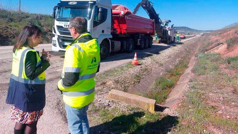 Obras para mejorar la seguridad en la carretera A-301 en el término de Vilches