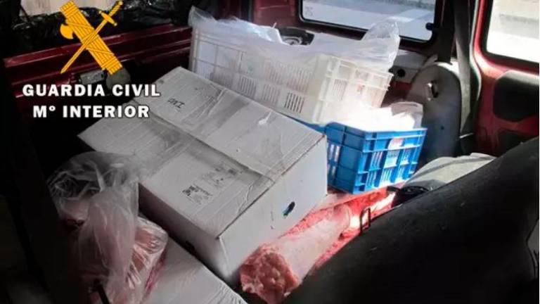 Interceptados más de 50 kilos de carne sin refrigerar en Segura de la Sierra