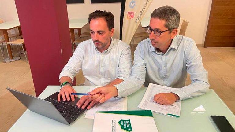 El coordinador general y el presidente de Jaén Merece Más, José María Mesbailer y Juanma Camacho. 