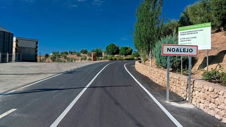 Finalizadas las obras en la carretera de acceso a Noalejo