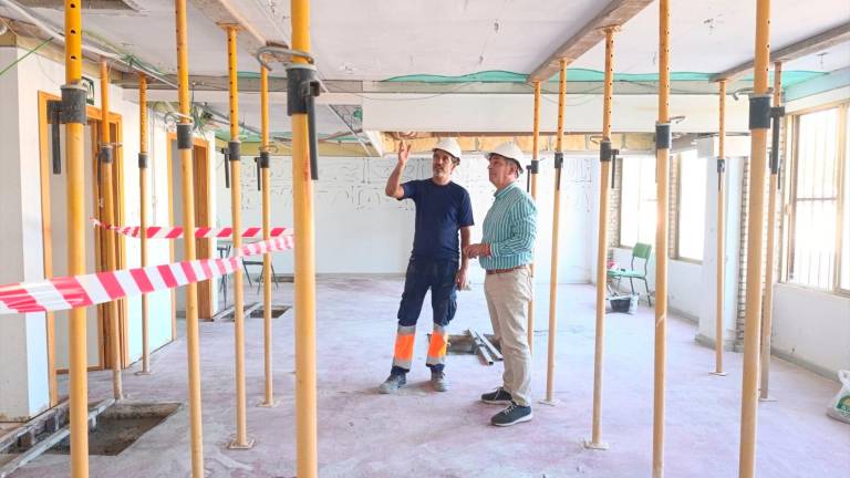 Obras de calado en un ala del antiguo colegio Muñoz Garnica