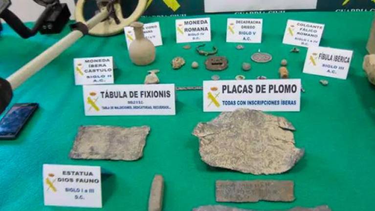 El expolio de 748 piezas arqueológicas acaba con multas de 720 euros para cinco de los seis acusados