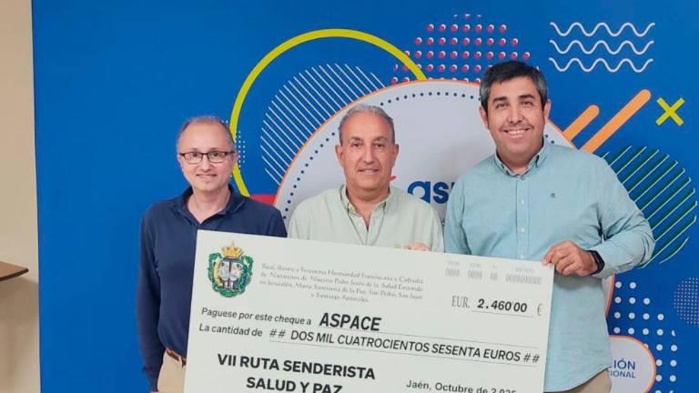 Aspace recibe la recaudación de la VII Caminata Salud y Paz