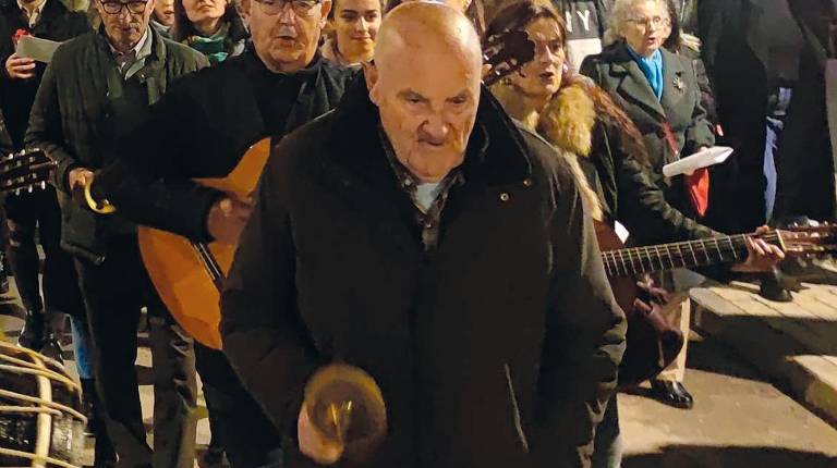 <i>Modesto Vidal Rodríguez, en su último año como campanillero. / Álex Gómez / Diario JAÉN. </i>