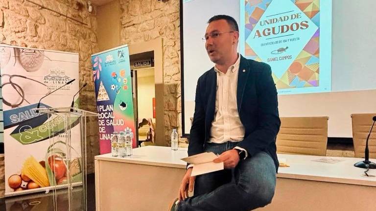 <i>Daniel Campos López, en las I Jornadas de Salud Mental en Linares.</i>