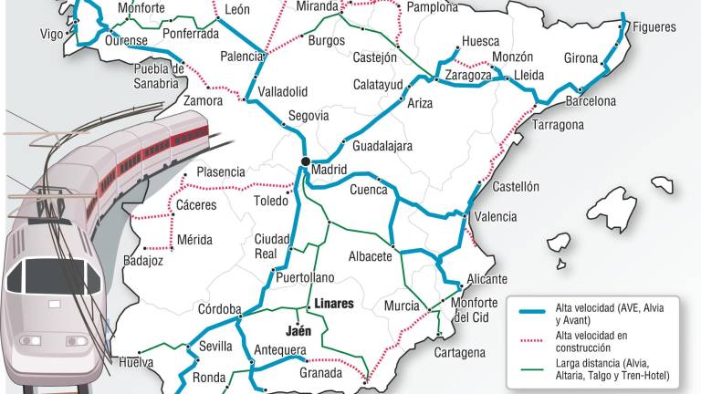 El AVE llega a Granada mientras Jaén vaga en un desierto de trenes