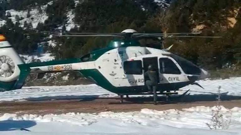 Evacuadas cuatro personas de Cabeza Gorda (Segura de la Sierra) aisladas por la nieve desde el 1 de enero