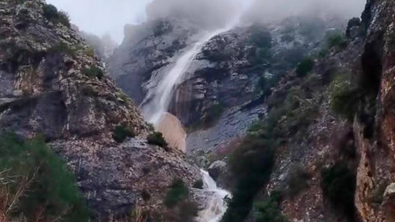 Escuchen, es la cascada de la Escaleruela
