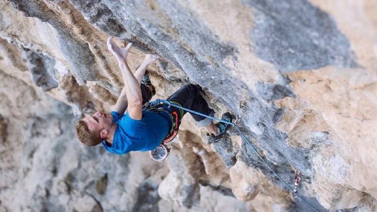 Otíñar, paraíso de escaladores olímpicos