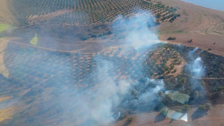 Controlado un incendio que había sido declarado esta tarde en Arquillos