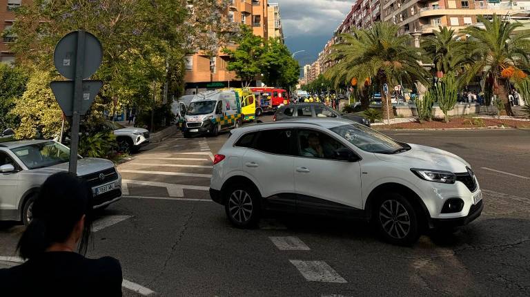 <i>Aparatoso accidente en la Avenida de Andalucía.</i>