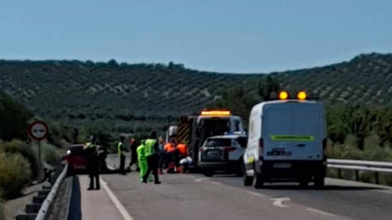 Grave accidente con heridos en la N-432, a su paso por Alcalá