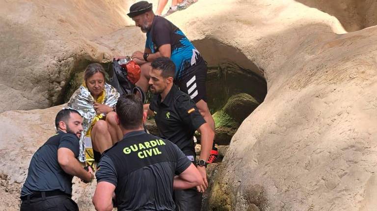<i>Imágenes del rescate compartidas por el Ayuntamiento de Los Villares. </i>