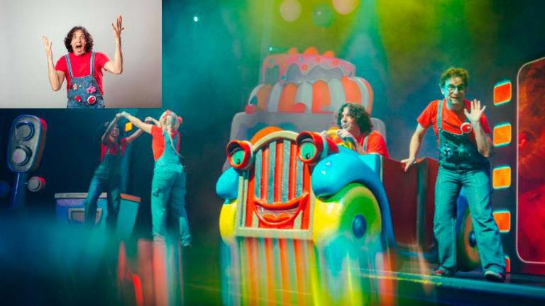 Uno de los espectáculos Cantajuego y Paulino Díaz, uno de sus integrantes.