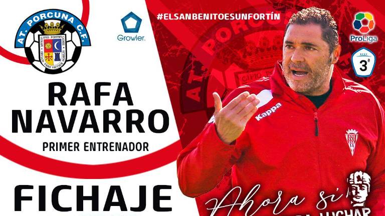 Rafa Navarro, nuevo entrenador del Atlético Porcuna