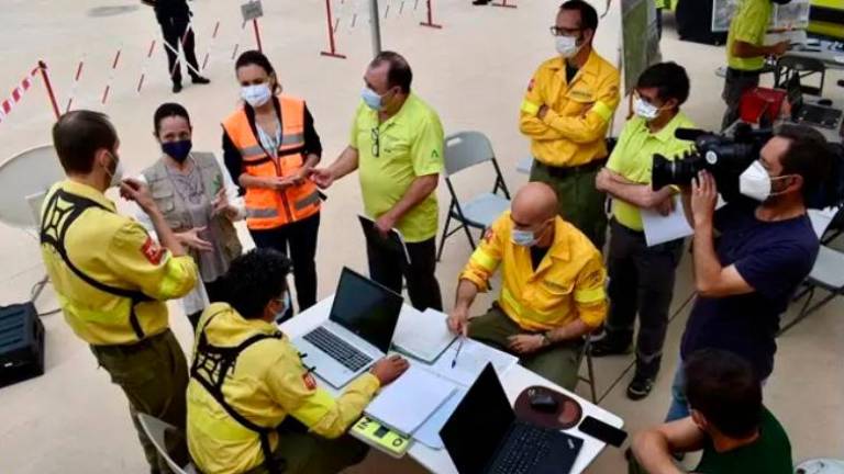 La Junta prueba la respuesta en emergencias en un simulacro de incendio forestal en Andújar