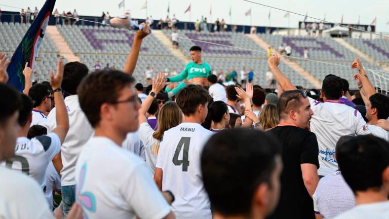 Así celebraron afición y jugadores el pase a la final por el ascenso en La Victoria
