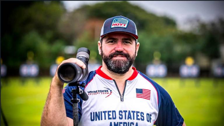 Elías Cuesta, con la selección de Estados Unidos.