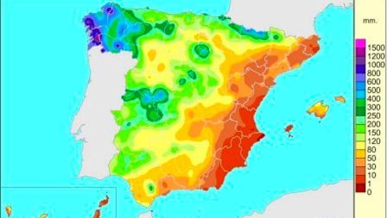 El superávit acumulado de lluvias desde el inicio del año hidrológico baja 13 puntos esta semana, hasta el 30%