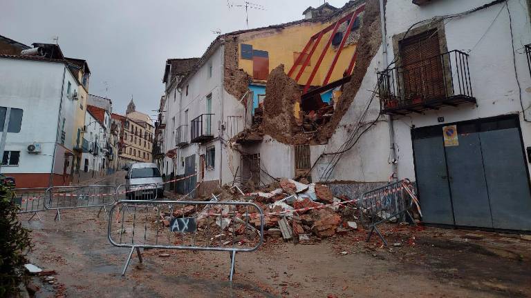 Derrumbamiento de una casa en Villacarrillo