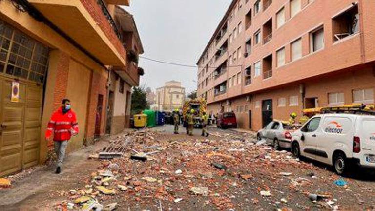 Una fuerte explosión de Lardero (La Rioja) deja cinco heridos, uno grave, y 19 viviendas desalojadas