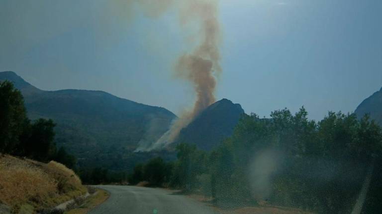 Controlado el incendio declarado en Albanchez de Mágina