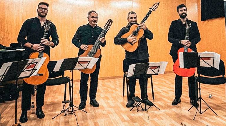 <i>Los integrantes del cuarteto son Gabriel D’Ario, David Leiva, Jesús Manuel Revaliente y Carlos Pacheco, todos pertenecientes al Conservatorio Superior de Música de Córdoba. </i>