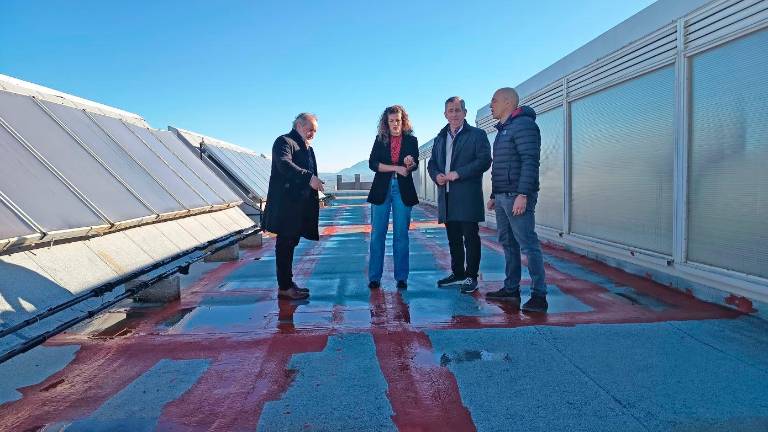 Comienzan las obras para arreglar las cubierta del pabellón del Bulevar