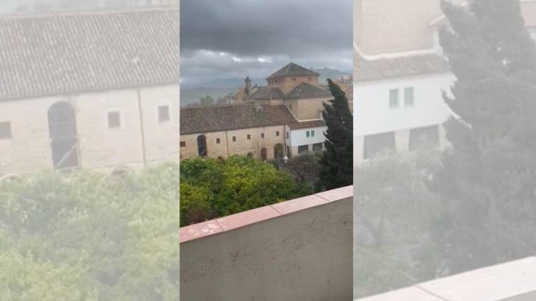 La borrasca Oriana trae granizo a la provincia de Jaén