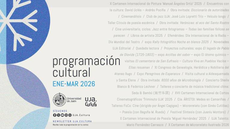 Programación cultural para el primer trimestre de 2026 de la UJA