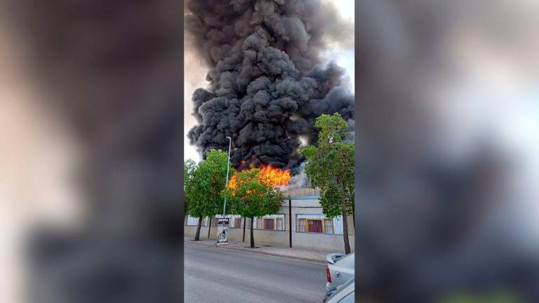 Dos bomberos afectados por inhalación de humo en el incendio en la SAFA Andújar