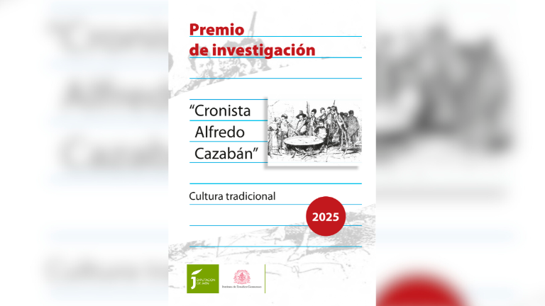 Cartel del premio “Cronista Alfredo Cazabán”. 