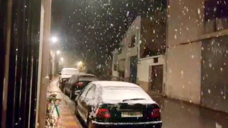 La Matea se tiñe de blanco en pleno marzo