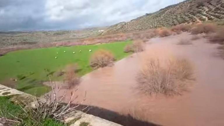 El Guadalimar muestra un color marrón en parte de su trazado