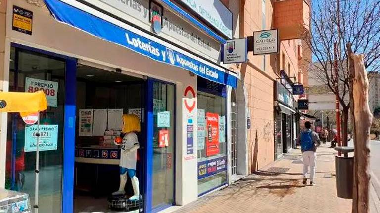Administración ubicada en la calle doctor Eduardo García-Triviño López. Archivo. / Loterías y Apuestas del Estado.