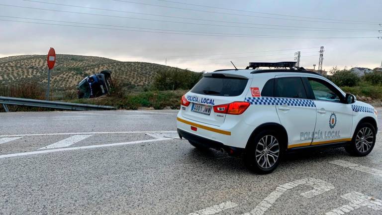 Susto en el acceso a Torredelcampo