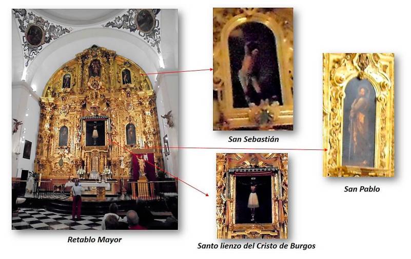 <i>Detalle del retablo mayor.</i>