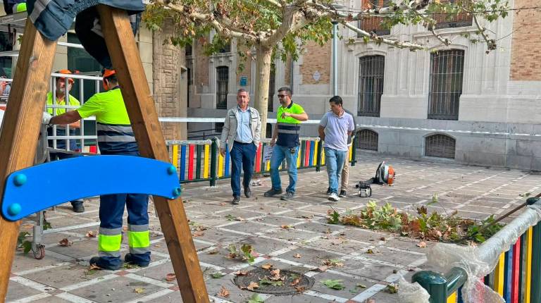 <i>Javier Padorno hace una visita técnica a la nueva instalación. / Ayuntamiento de Jaén.</i>