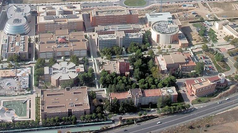 Vista panorámica del campus de “Las Lagunillas”, desde el aire.