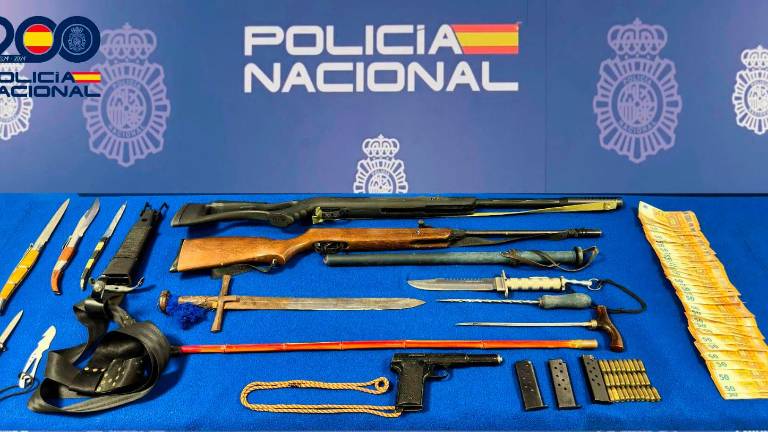 Detenidas cuatro personas en Jaén por robos con fuerza y tenencia ilícita de armas