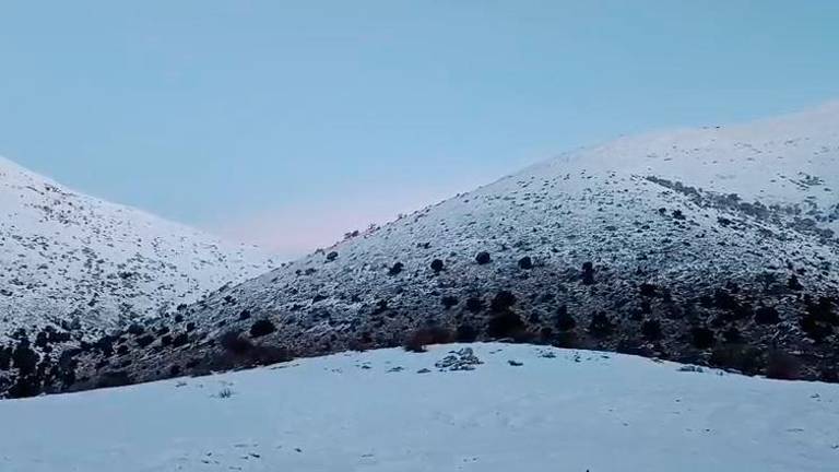 Otro amanecer blanco en el Collado de Fuente Fría