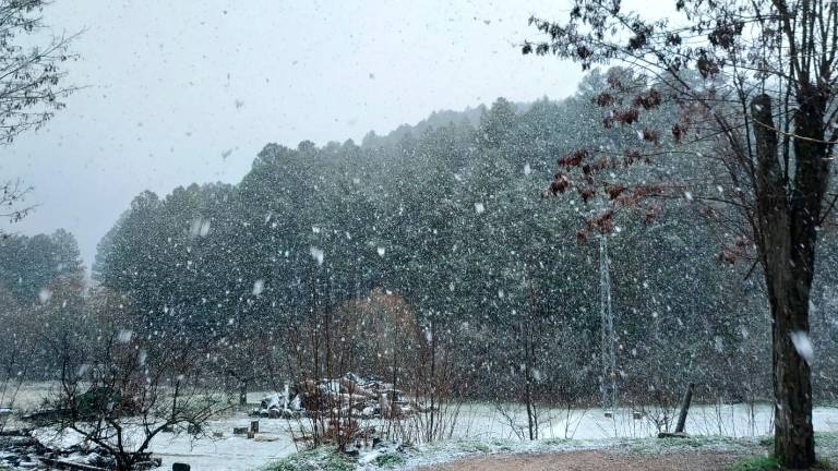 Copiosa nevada en la Cumbre de Pontones