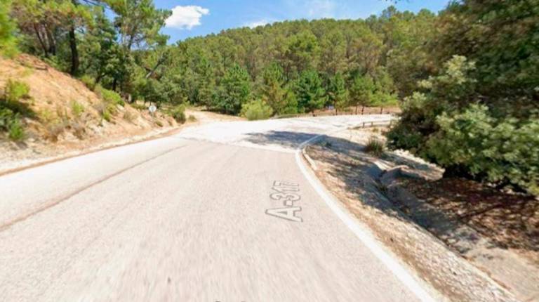 <i>Kilometro 28 de la A-317 donde ha ocurrido el suceso. / Google Maps</i>
