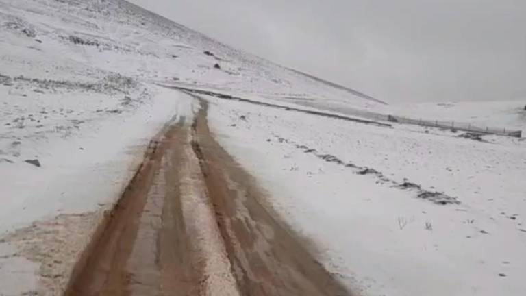 Buscamos la nieve por los Campos de Hernán Pelea