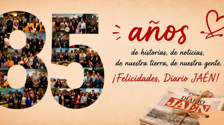 <i>Portada del vídeo de felicitación a Diario JAÉN. </i>