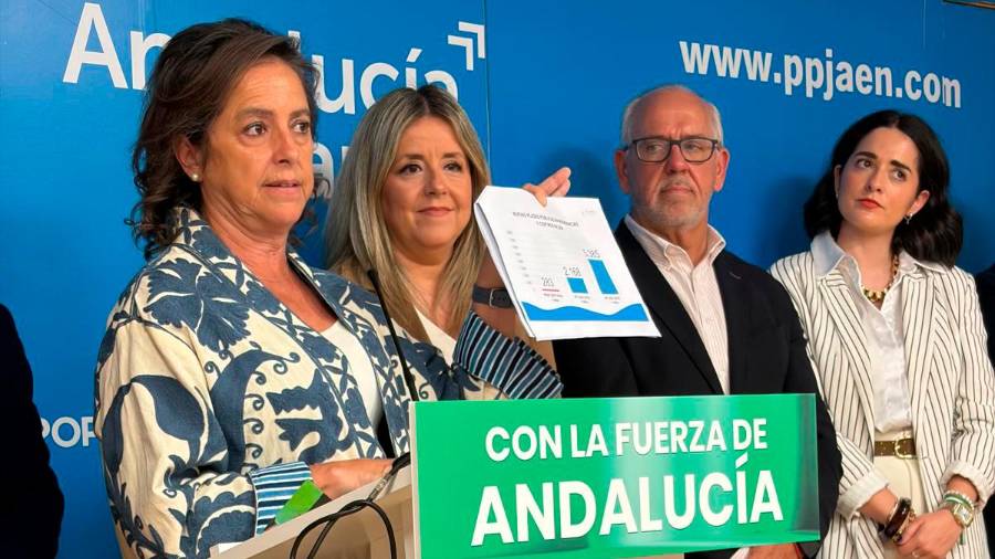 <i>Catalina García, durante la rueda de prensa. / F.J. Marín.</i>