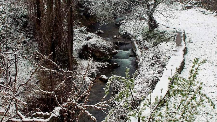 Increíbles imágenes de la nevada en Pontones
